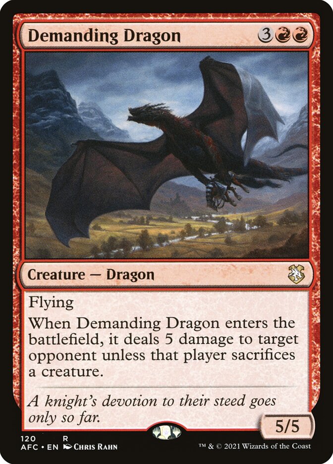 Dragão Reivindicativo / Demanding Dragon - Magic: The Gathering - MoxLand