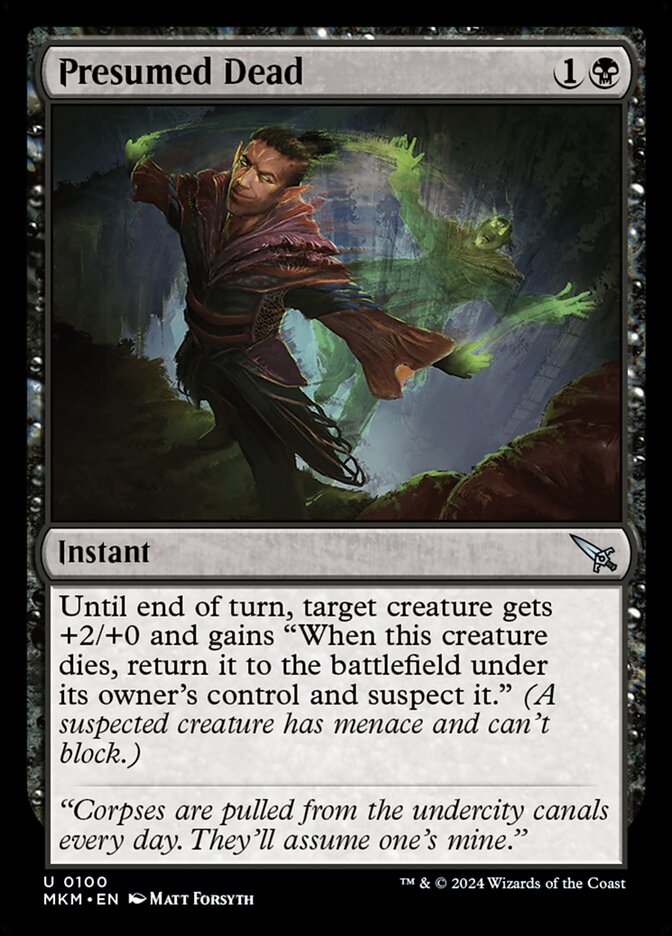 Dado Como Morto / Presumed Dead - Magic: The Gathering - MoxLand