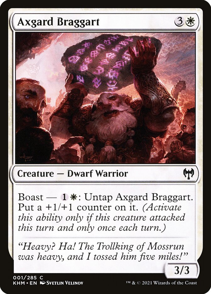 Fanfarrão de Axgard / Axgard Braggart - Magic: The Gathering - MoxLand