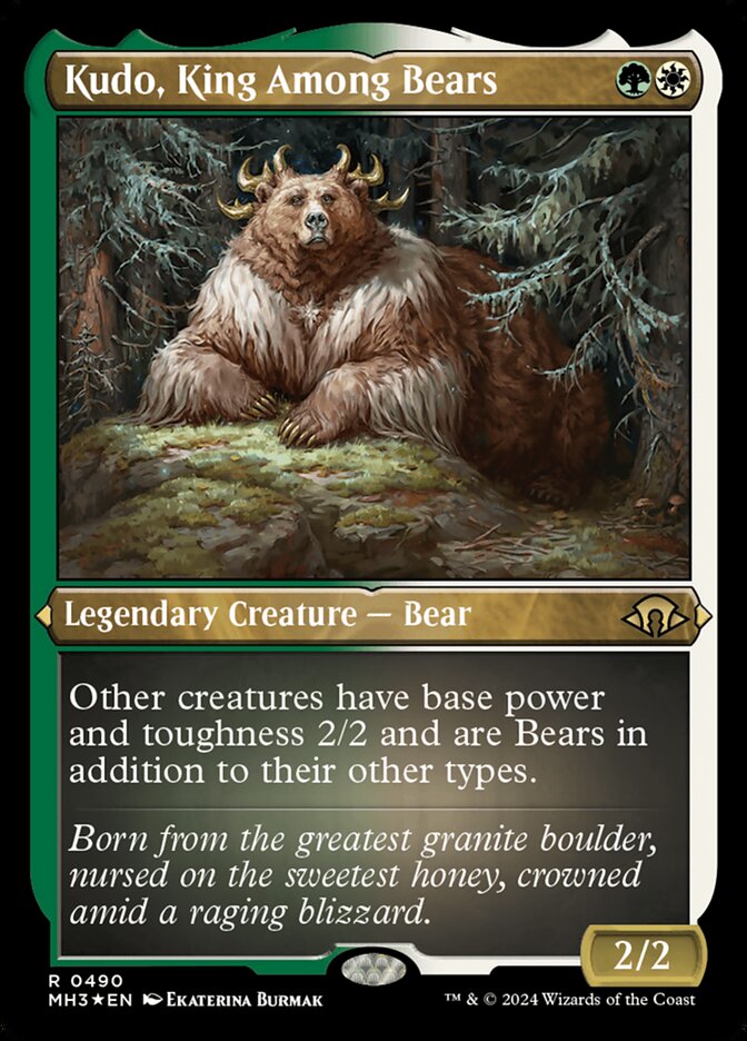 Kudo, Rei dos Ursos / Kudo, King Among Bears - Magic: The Gathering - MoxLand