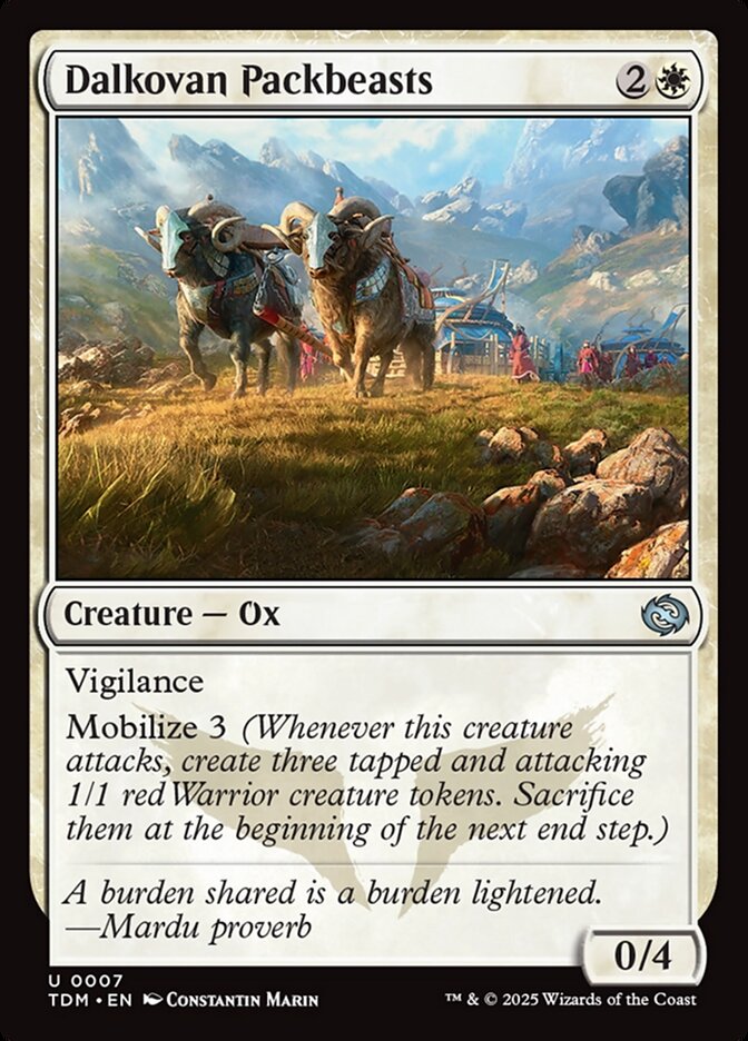 Bestas de Carga Dalkovan / Dalkovan Packbeasts - Magic: The Gathering - MoxLand