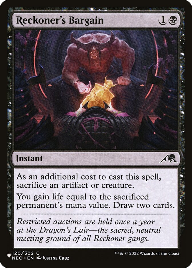 Barganha do Justiceiro / Reckoner's Bargain - Magic: The Gathering - MoxLand