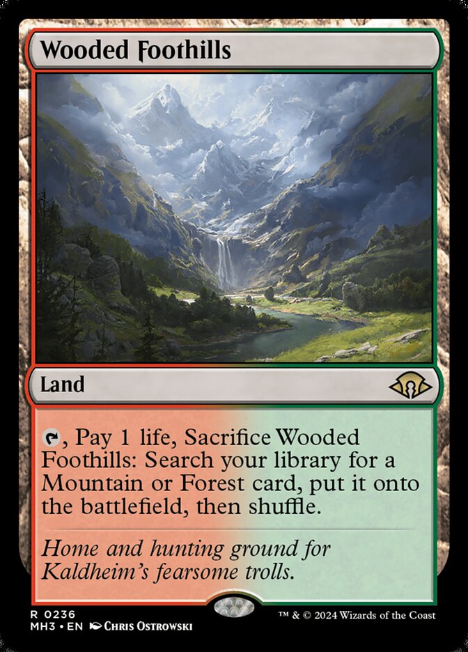 Contraforte Arborizado / Wooded Foothills - Magic: The Gathering - MoxLand