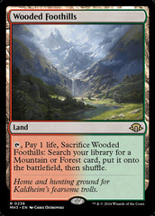 Contraforte Arborizado / Wooded Foothills - Magic: The Gathering - MoxLand