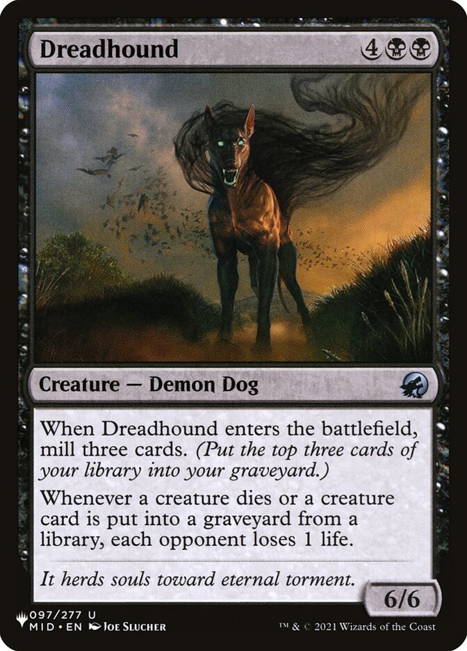 Sabujo do Pavor / Dreadhound - Magic: The Gathering - MoxLand