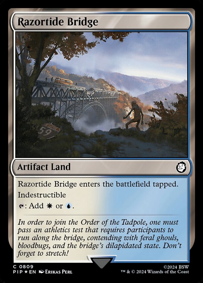 Ponte de Marcortante / Razortide Bridge - Magic: The Gathering - MoxLand