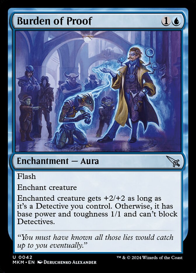 Ônus da Prova / Burden of Proof - Magic: The Gathering - MoxLand