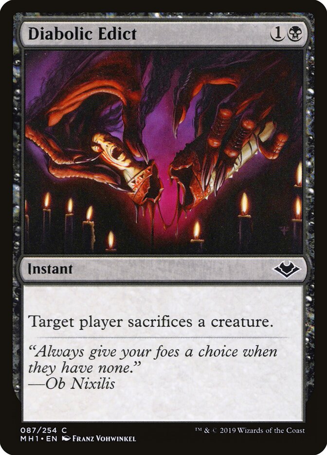 Édito Diabólico / Diabolic Edict - Magic: The Gathering - MoxLand