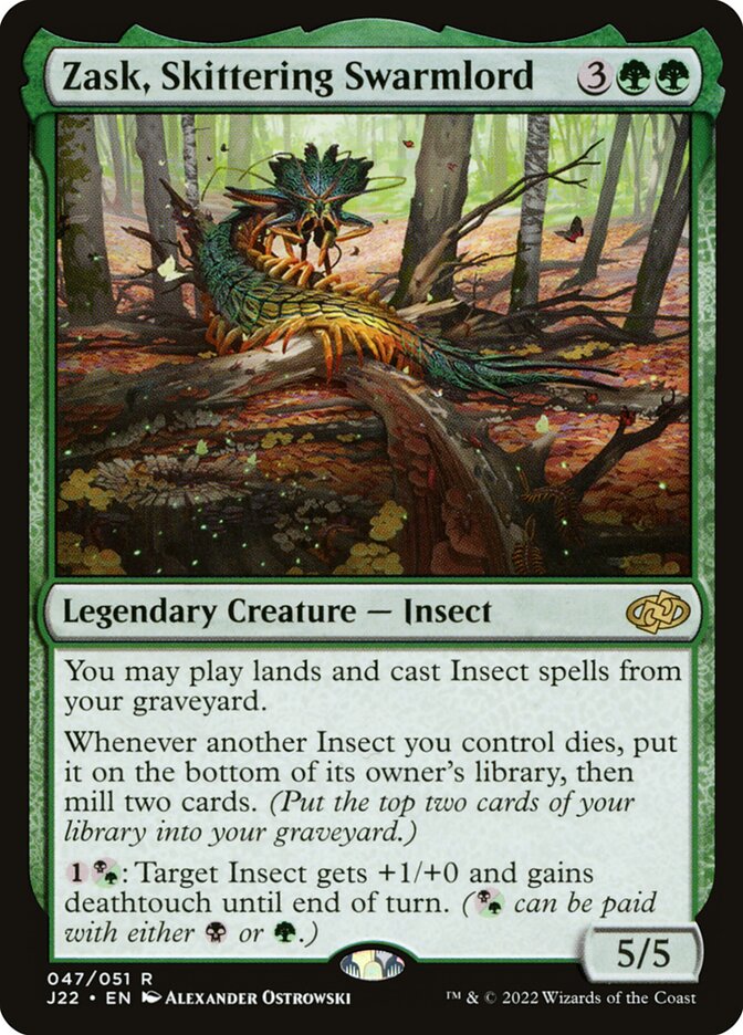 Zask, Skittering Swarmlord - Magic: The Gathering - MoxLand