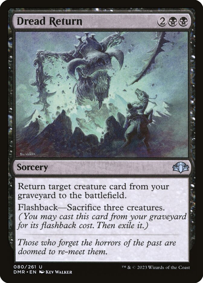 Retorno Aterrorizante / Dread Return - Magic: The Gathering - MoxLand