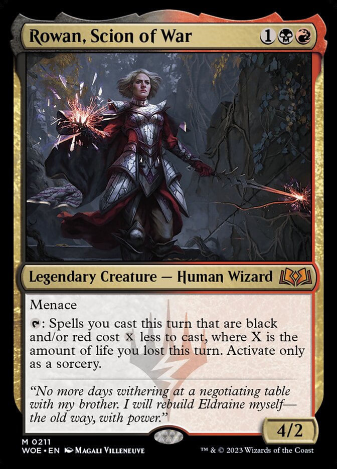 Rowan, Herdeira da Guerra / Rowan, Scion of War - Magic: The Gathering - MoxLand