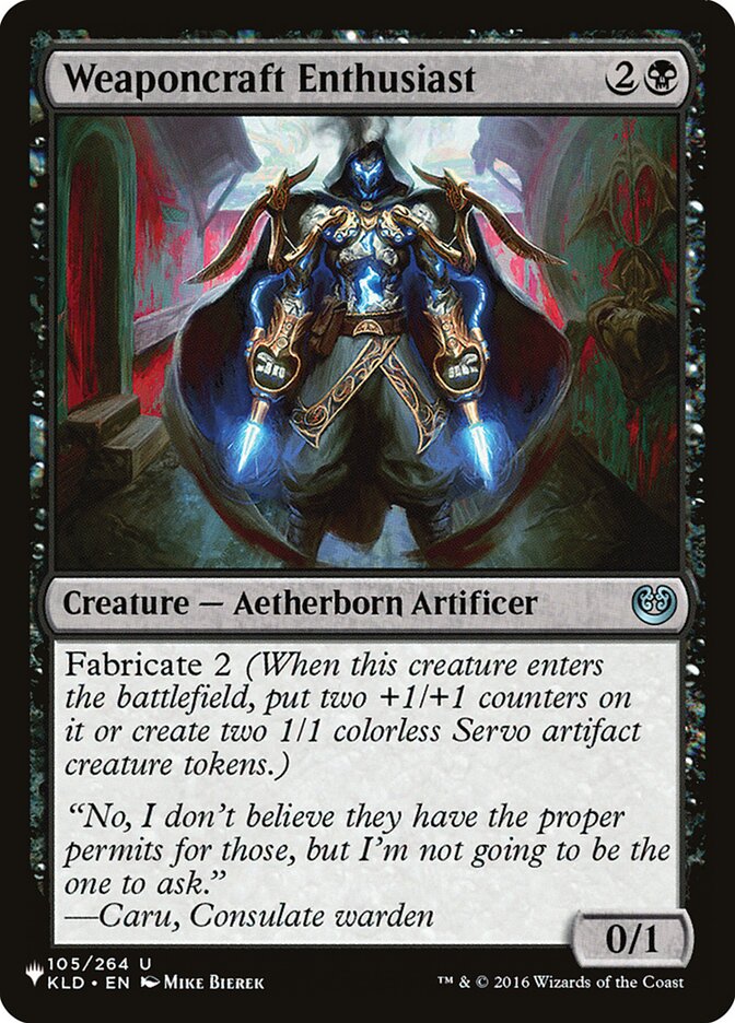 Entusiasta de Armifício / Weaponcraft Enthusiast - Magic: The Gathering - MoxLand