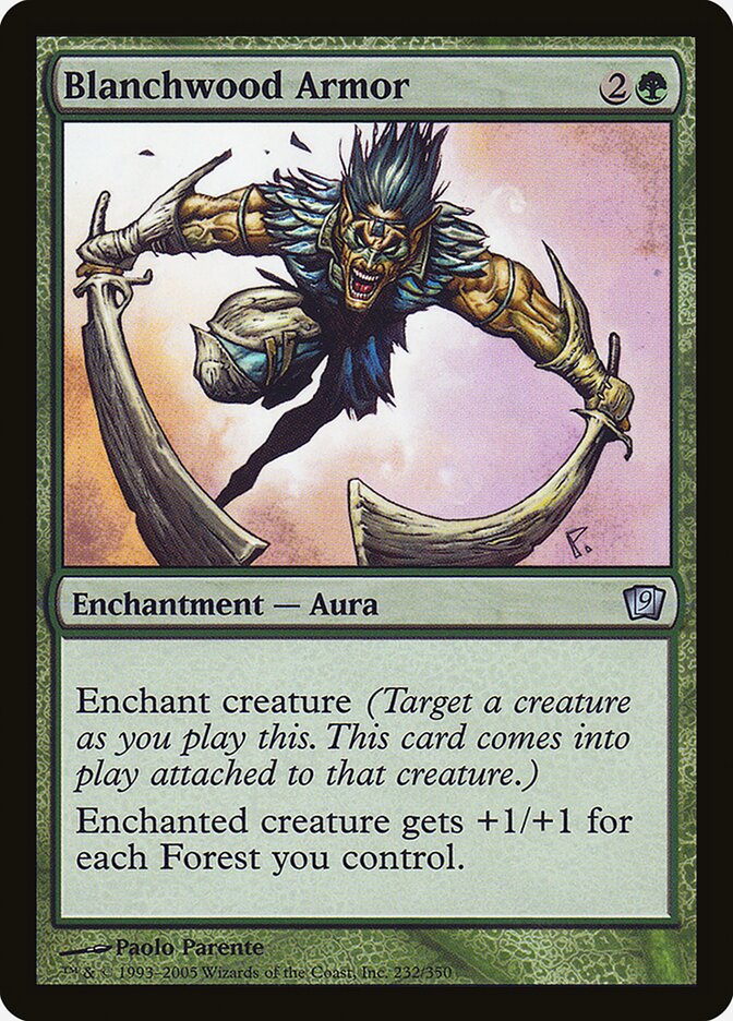 Armadura de Blanchwood / Blanchwood Armor - Magic: The Gathering - MoxLand