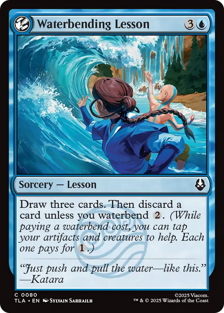 Lição de Dobra de Água / Waterbending Lesson - Magic: The Gathering - MoxLand