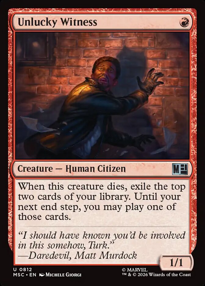 Testemunha Azarada / Unlucky Witness