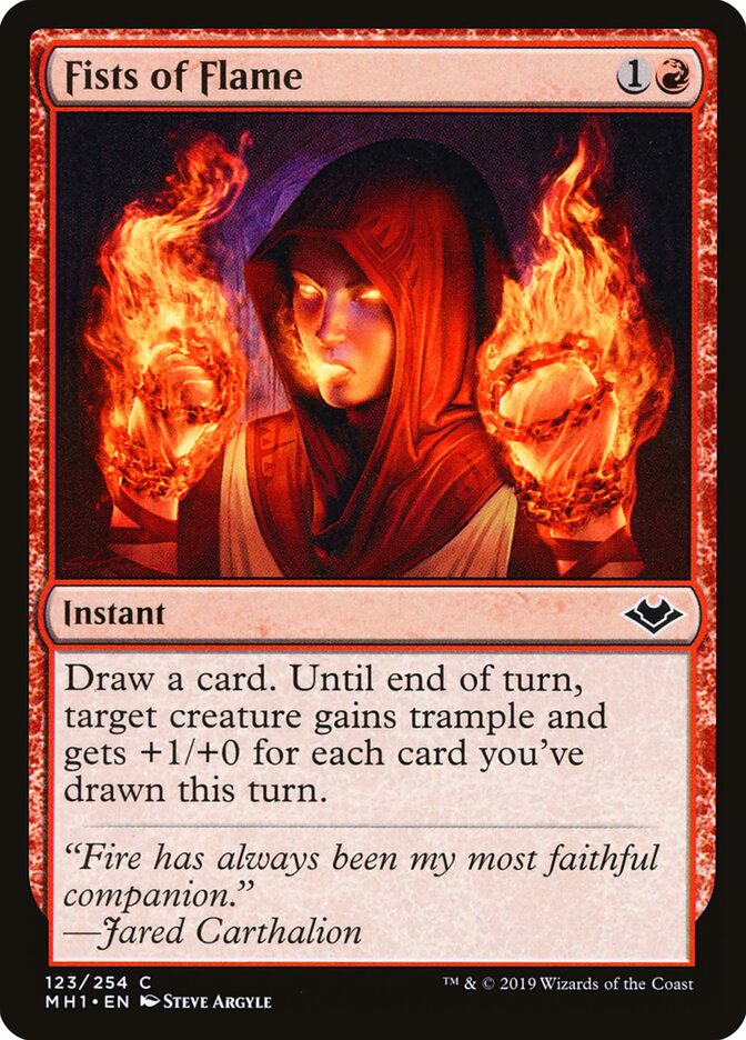 Punhos Chamejantes / Fists of Flame - Magic: The Gathering - MoxLand