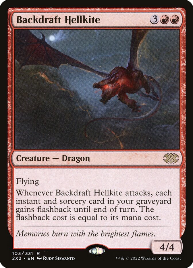 Dragão Avérneo do Retrofluxo / Backdraft Hellkite - Magic: The Gathering - MoxLand