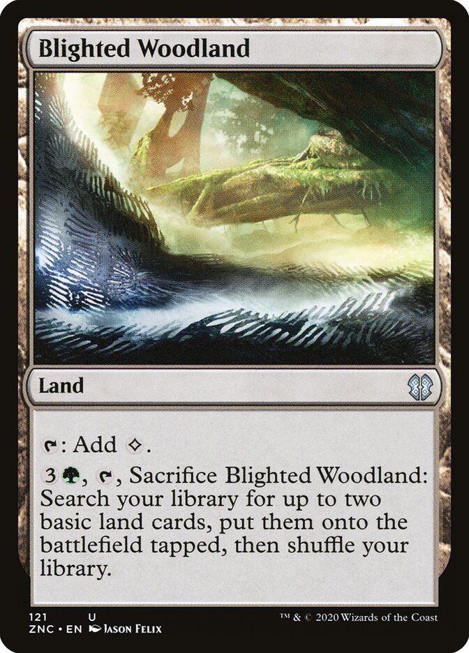 Floresta Flagelada / Blighted Woodland - Magic: The Gathering - MoxLand