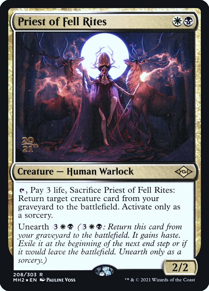 Sacerdotisa de Ritos Torpes / Priest of Fell Rites - Magic: The Gathering - MoxLand