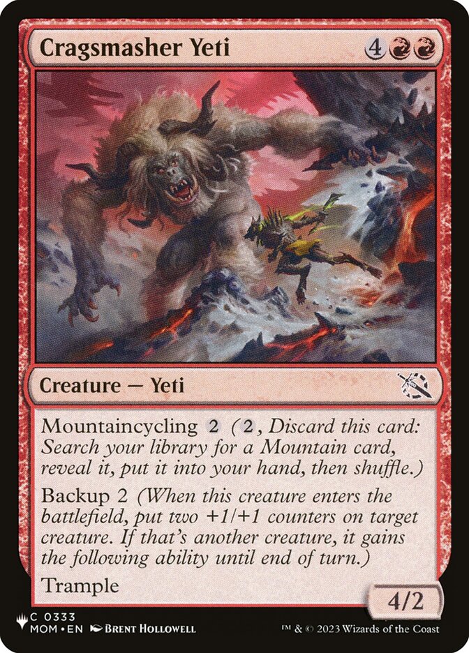 Yeti Esmaga-pedra / Cragsmasher Yeti - Magic: The Gathering - MoxLand