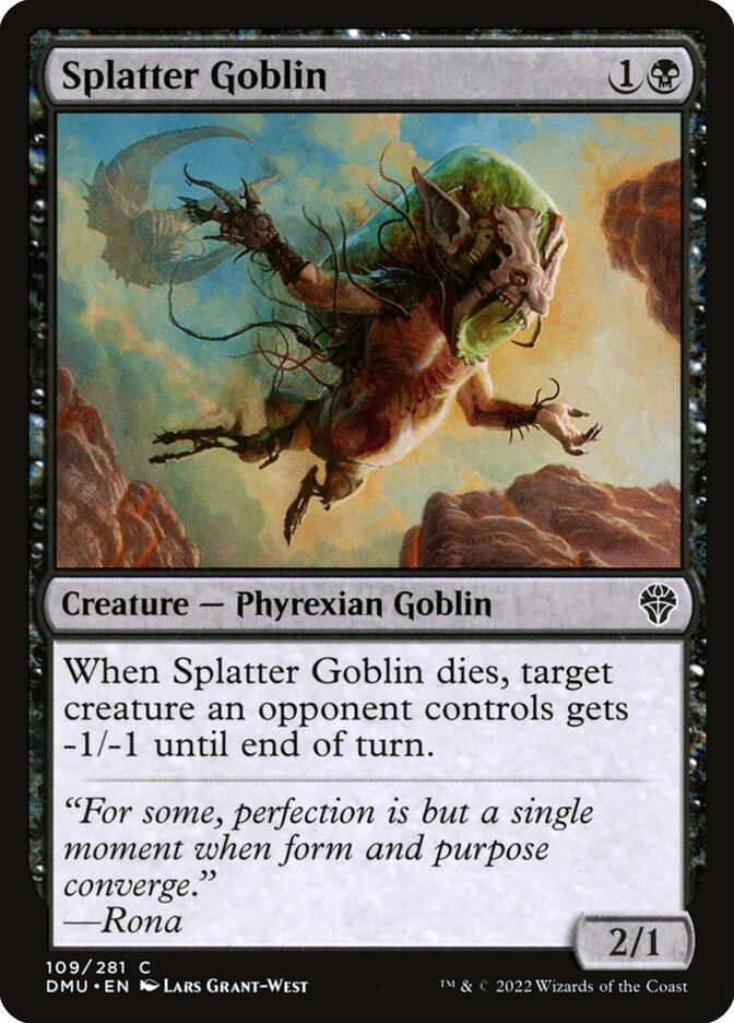 Goblin de Espatifamento / Splatter Goblin - Magic: The Gathering - MoxLand