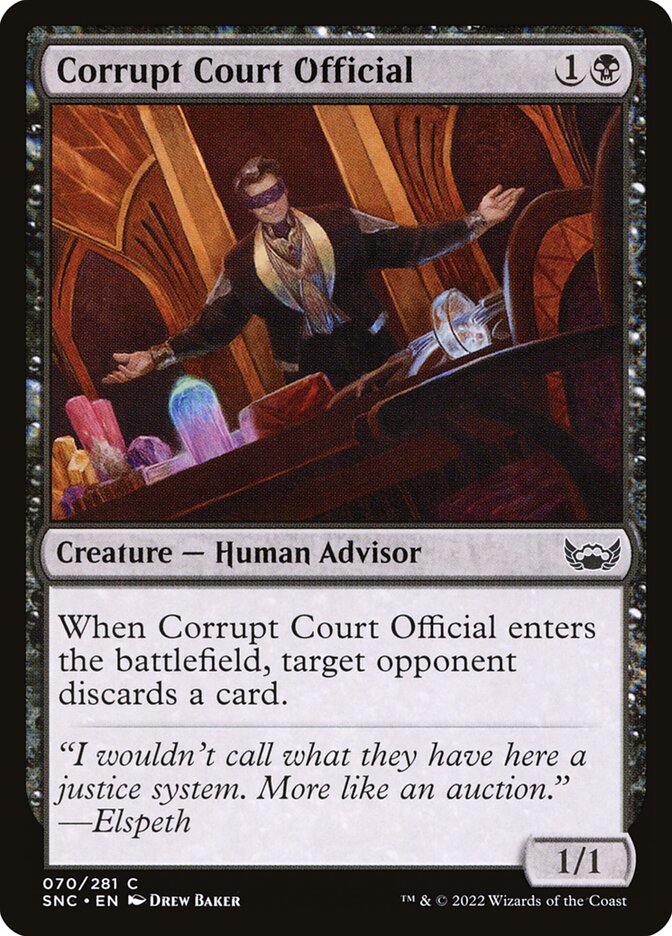 Magistrado Corrupto / Corrupt Court Official - Magic: The Gathering - MoxLand