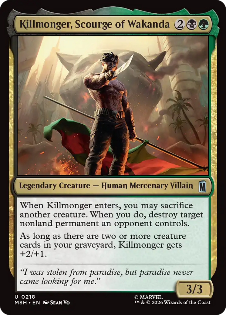 Killmonger, Scourge of Wakanda - Magic: The Gathering - MoxLand