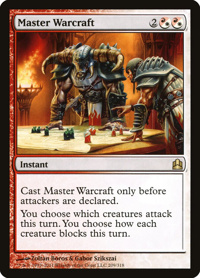 Plano de Guerra Magistral / Master Warcraft - Magic: The Gathering - MoxLand