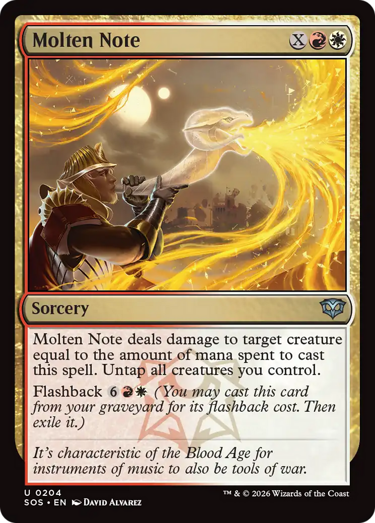 Molten Note - Magic: The Gathering - MoxLand