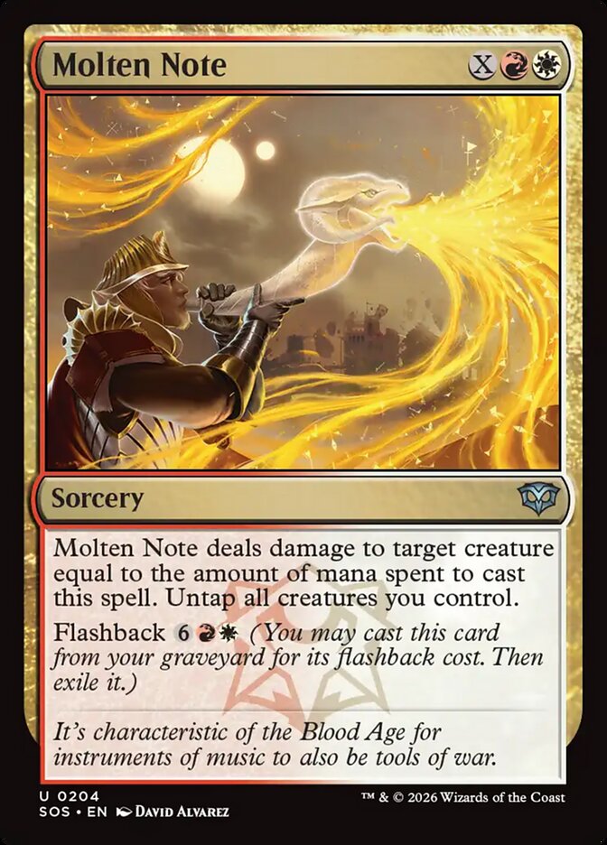 Molten Note - Magic: The Gathering - MoxLand