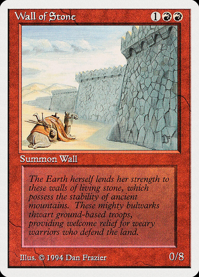 Barreira de Pedra / Wall of Stone - Magic: The Gathering - MoxLand