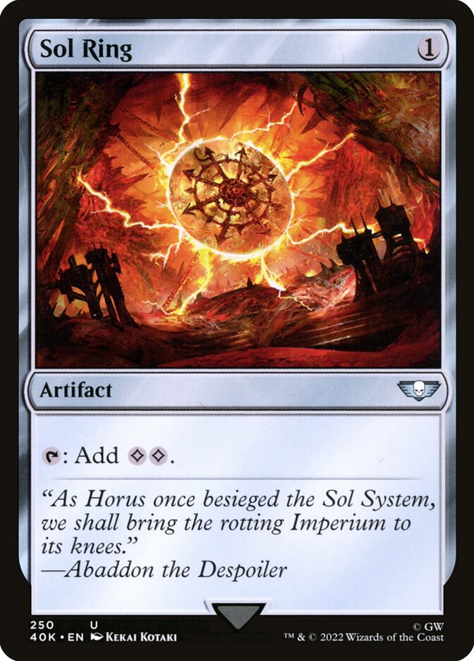 Anel Solar / Sol Ring - Magic: The Gathering - MoxLand