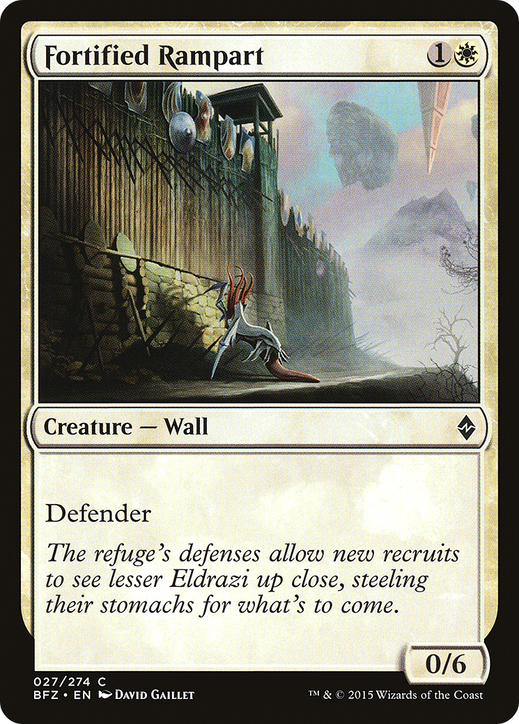 Antemuro Fortificado / Fortified Rampart - Magic: The Gathering - MoxLand