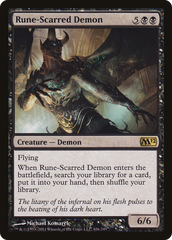 Demônio das Cicatrizes Rúnicas / Rune-Scarred Demon - Magic: The Gathering - MoxLand