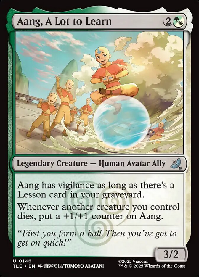 Aang, Muito a Aprender / Aang, A Lot to Learn - Magic: The Gathering - MoxLand