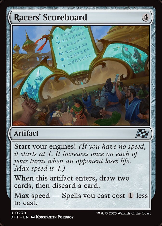 Placar dos Pilotos / Racers' Scoreboard - Magic: The Gathering - MoxLand