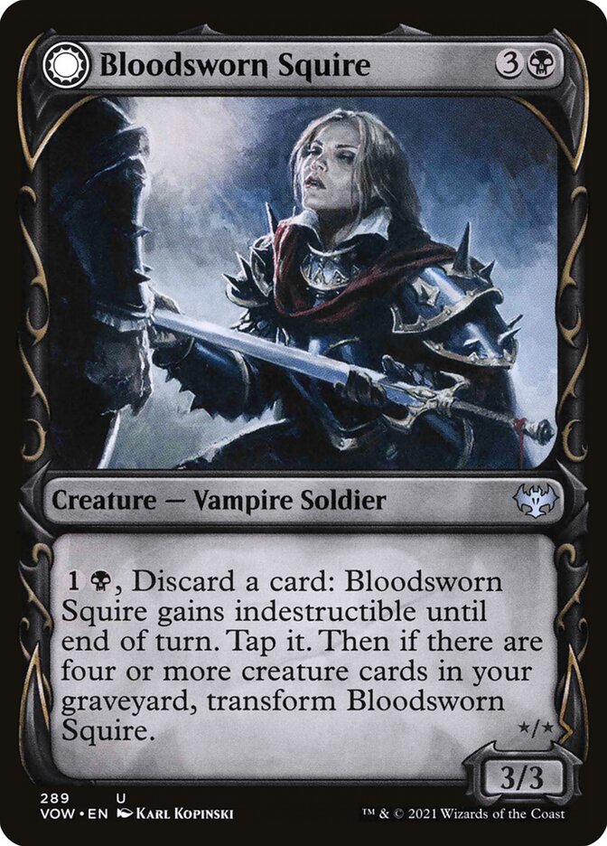 Escudeira Venijurada / Bloodsworn Squire - Magic: The Gathering - MoxLand