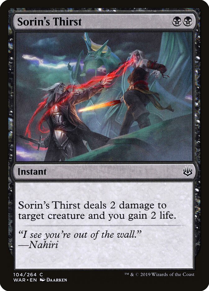 Sede de Sorin / Sorin's Thirst - Magic: The Gathering - MoxLand