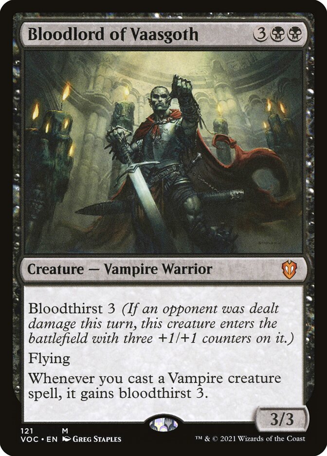 Senhor Vampiro de Vaasgoth / Bloodlord of Vaasgoth - Magic: The Gathering - MoxLand