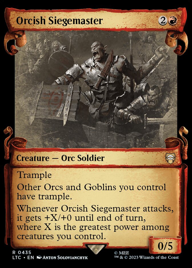 Mestre de Cerco Orc / Orcish Siegemaster - Magic: The Gathering - MoxLand