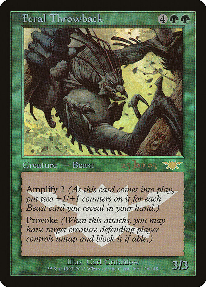 Atavismo Bestial / Feral Throwback - Magic: The Gathering - MoxLand