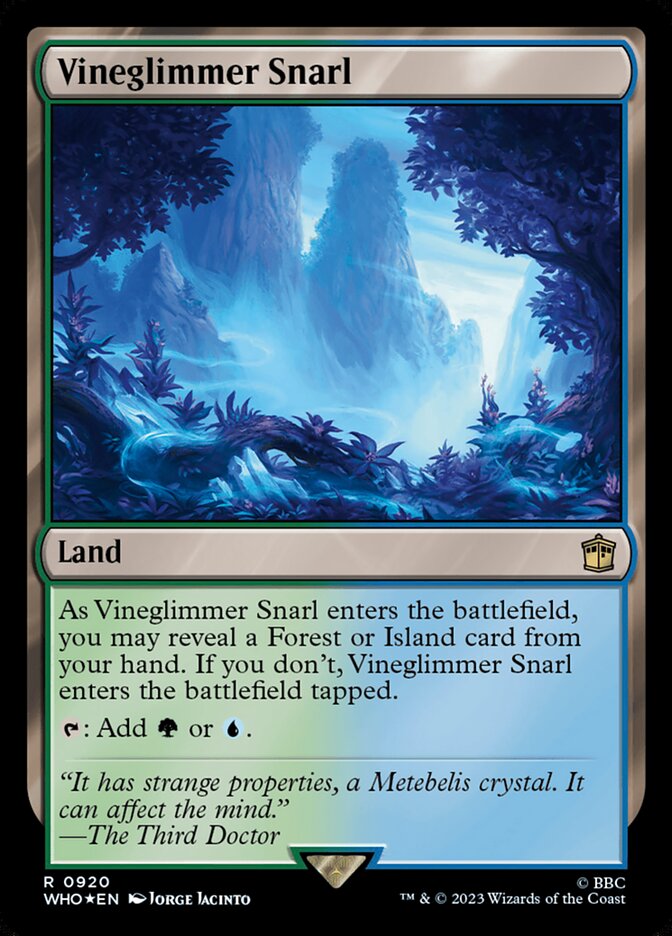 Liame da Luminovinha / Vineglimmer Snarl - Magic: The Gathering - MoxLand