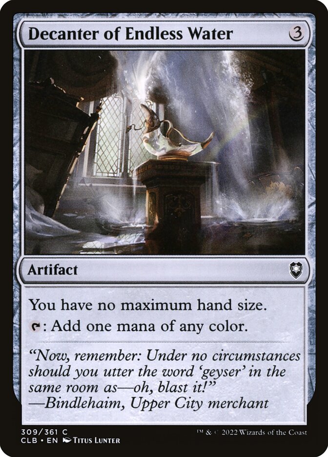 Garrafa da Água Infinita / Decanter of Endless Water - Magic: The Gathering - MoxLand