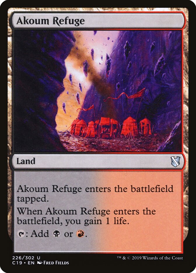 Refúgio de Akoum / Akoum Refuge - Magic: The Gathering - MoxLand