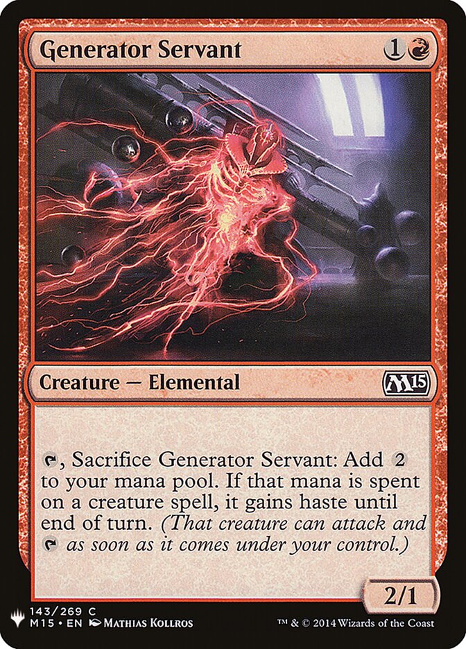 Servo Gerador / Generator Servant - Magic: The Gathering - MoxLand