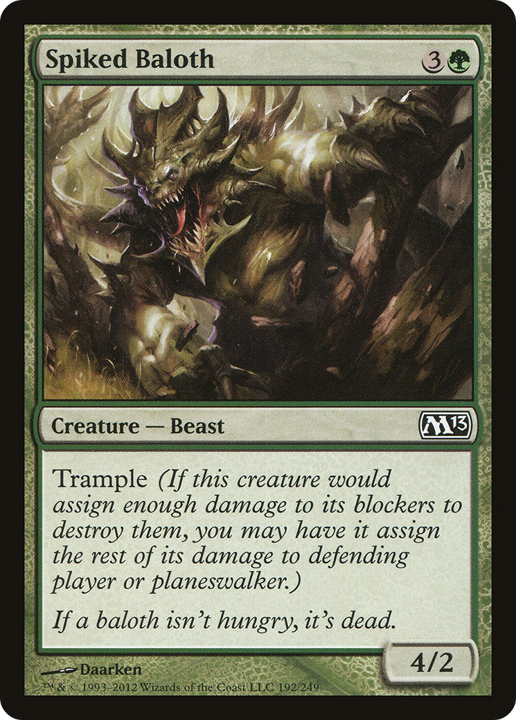Baloth Espiculado / Spiked Baloth - Magic: The Gathering - MoxLand
