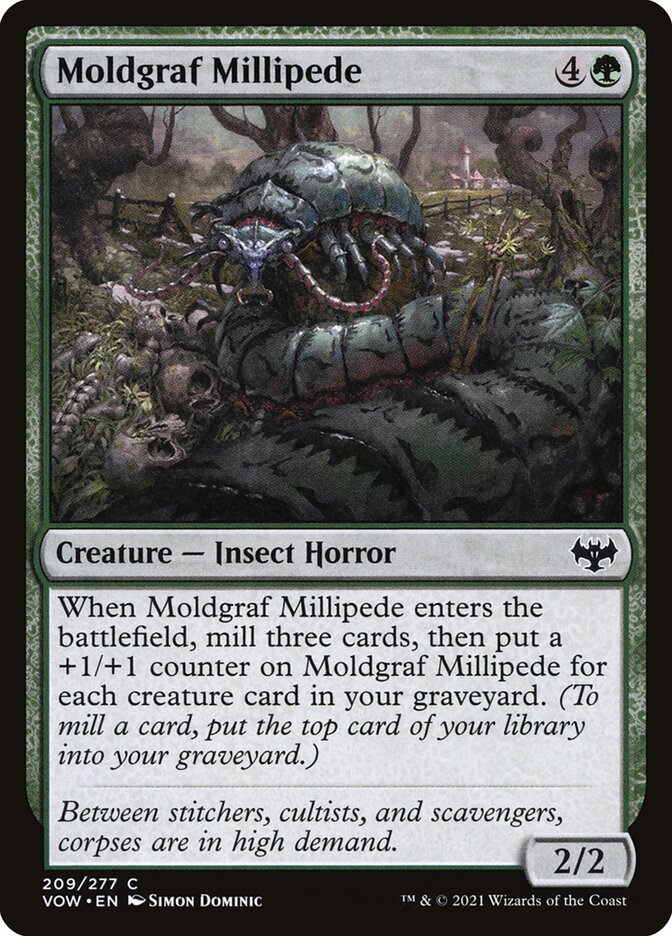 Milípede do Cemitério Bolorento / Moldgraf Millipede - Magic: The Gathering - MoxLand