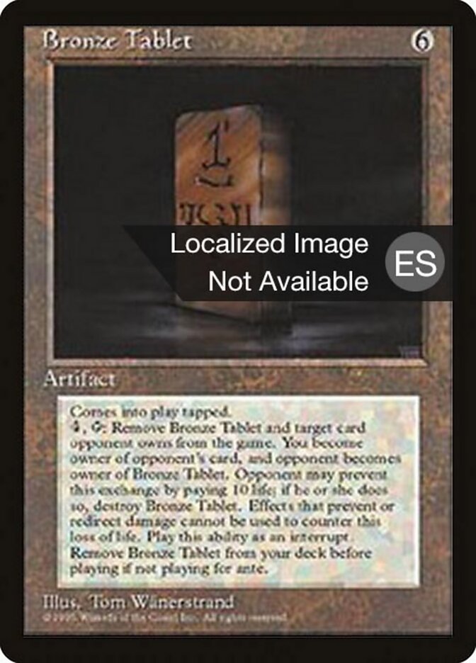 Bronze Tablet - Magic: The Gathering - MoxLand