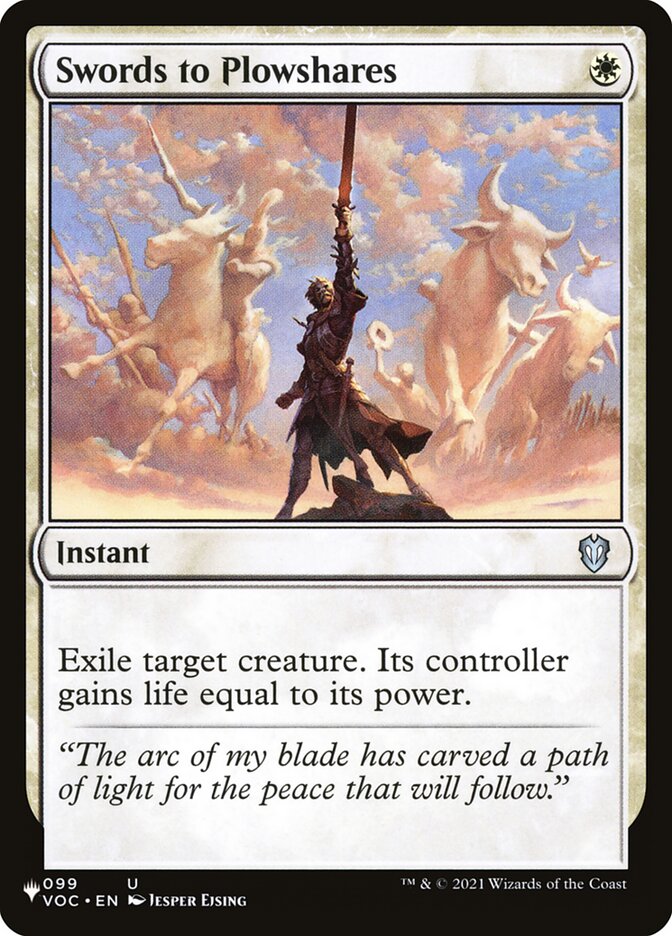 Espadas em Arados / Swords to Plowshares - Magic: The Gathering - MoxLand