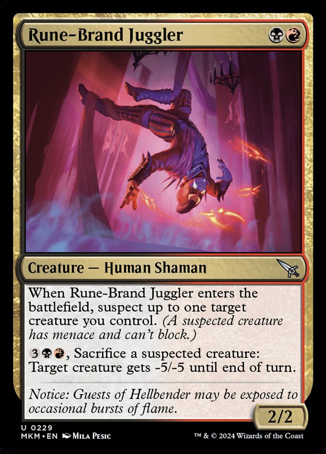 Malabarista das Flamirrunas / Rune-Brand Juggler - Magic: The Gathering - MoxLand